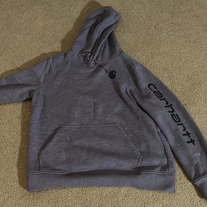 carhartt navy blueish grayish hoodie